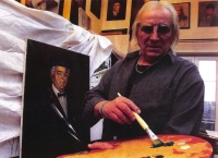 Obraz Jiřího jakožto prvního rektora namalovaný na objednávku a podle fotografie v době spontánního rozvoje Západočeské univerzity v Plzni, který "zůstává viset v zapomnění v jedné z pražských galerií Josefa Břečky"