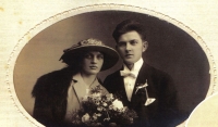 Jiří's parents on the day of their wedding. 22th December 1922.