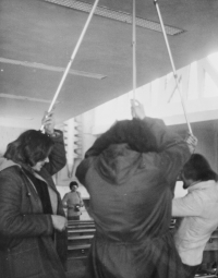 Documenting the Stations of the Cross by Mikuláš Medek in the Church of St. Joseph in Senetářov in 1976