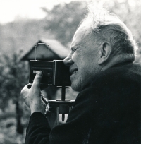 Josef Sudek, cca 1969, foto: Josef Chroust