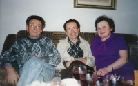 Siblings, 1995. Josef in the centre