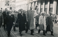 At the Příkopy Street. 1946