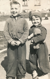 Hanka and Milan, Blažena's children. 1959