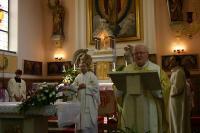P. Adamec 16. 7. 2006 v Římskokatolické farnosti Vacenovice při oslavě 60 let kněžství. 