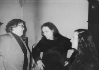 Priest Pavel Kupka with the pair Vít and Hanka Pelikán