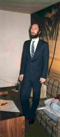 Jiří Neduha receiving the Canadian citizenship in Toronto in 1984
