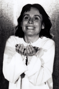 Marie Pištěková v představení Poslední noc Johanky z Arku