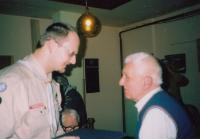 Vladimír Syrový a Jan Stejskal (předseda Junák – český skaut, Pardubický kraj), Pardubice, září 2011