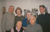 Marianne with her husband and relatives