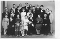 wedding with Drahomíra Slouková on 24 Sept 1960