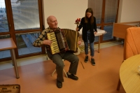 Václav Martínek po nahrávání rozhovoru, 2018