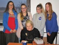 Jana Voborníková with the students team