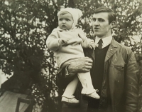 Witness with her father, Český Krumlov, 1968