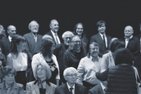 Rok 2018, Praha, Václav Žufan na udělení vyznamenání (vpravo nahoře)