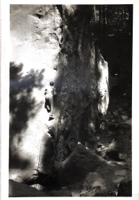 František Jaroš na skále