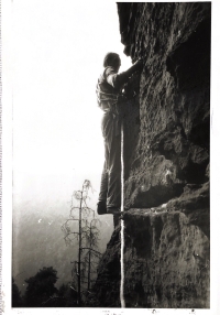František Jaroš na skále