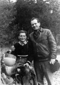 Jan Hlach s otcem
