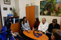 Natáčení rozhovoru s Pavlem Klenerem