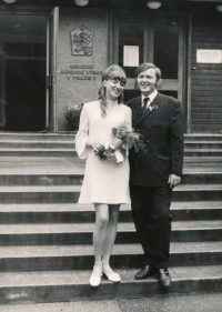 Wedding photography of Mr. and Mrs. Kouřil.