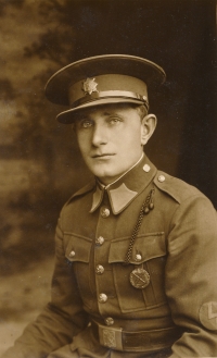 Father of Václav Štěpán in uniform
