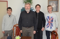 Jan Bartuška se žáky ZŠ Rudolfovská v Českých Budějovicích