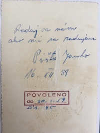 Photo with dedication allowed to be sent to Stephan's father in Jáchymov