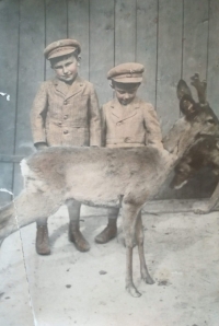 Josef Cihelka s bratrem