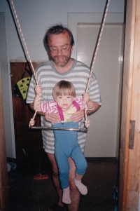 S mladší dcerou Magdalenou (rok 1997)