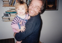 S mladší dcerou Magdalenou (rok 1997)