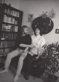 S ženou Kateřinou před narozením Terezy (jaro 1994)