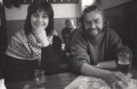 S ženou Kateřinou před narozením Terezy (jaro 1994)