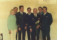 Festive last day in the Czechoslovak Airlines and getting pensioned - the end of one epoch in civilian flying as well as in the life of one airman who just belonged and who was devoted to his job for all his life.
