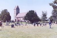 When Ivana took this photograph of church and graveyard in East Wreathan, she already knew it from the stories told by her father and his friends, and from old photographs. Now, she saw it in person for the first time. By this time, she knew enough about aerial warfare so she understood why her dad and other bombers from the 311th squad started to cry and so did she and her mother.