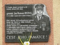 This beautiful memorial plaque on the family house in Úherce is Iveta's fulfilled promise. The plaque was installed following a request of Úherce inhabitants. The unveiling took place on the 19th May, 2001. This was more than a memorable ceremony for all the participants and there was not only a magnificent military memorial service, there was further entertainment and snacks. Everyone was happy despite getting soaked to the bone in rain.