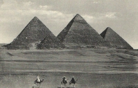 The pyramids in Giza