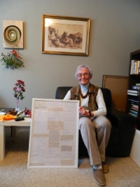 S dárkem od studentů 