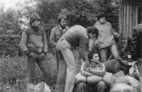 Na výletě se spolužáky ze střední vychovatelské nástavby v Soběslavi