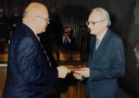 Radomil Kaláb during his appointment as an associate professor in 1990.