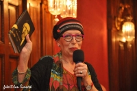 Zuzana Peterová during a book launch; 2014