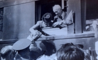 Prezident Edvard Beneš s chotí, Skalice, 30. léta 