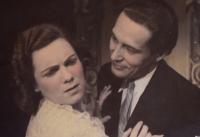 Vlasta Chramostová, herečka, Národní divadlo Brno, asi 1946, fotil pamětník jako učeň 