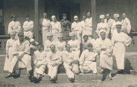 Antonín Špika - lazaret po operaci.