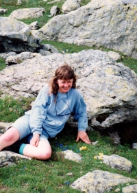 Eva Vorlíčková ve Švýcarsku v roce 1991