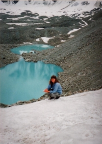 Eva Vorlíčková ve Švýcarsku v roce 1991