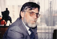 Miroslav Tomek coby starosta Poděbrad, 1991