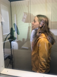 Natáčení reportáže v rozhlase