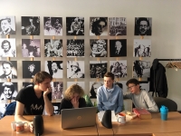 Žákovský tým na videoworkshopu