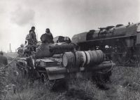 Sovětská armáda při obsazování Plzně, srpen 1968