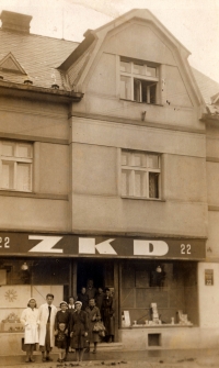 Shop of the Tupý family, their apartment was upstairs
