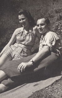 His mother Marie Pavlovská and father Karel Pavlovský